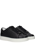 Jimmy Choo Black Leather Low Top Sneakers
