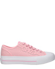 Jimmy Choo Pink Fabric Low Top Sneakers
