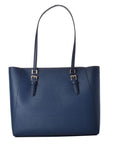 Michael Kors Blue Leather Tote Bag