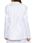 Bottega Veneta White Cotton Blazer