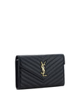 Saint Laurent Black Calf Leather Bos Taurus Shoulder Bag