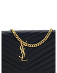 Saint Laurent Black Calf Leather Bos Taurus Shoulder Bag