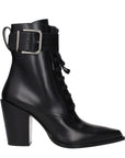 Jimmy Choo Black Leather Ankle Boots