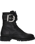 Jimmy Choo Black Leather Ankle Boots