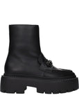Jimmy Choo Black Leather Ankle Boots