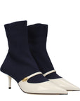 Jimmy Choo Blue Fabric Ankle Boots