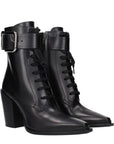 Jimmy Choo Black Leather Ankle Boots