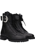 Jimmy Choo Black Leather Ankle Boots