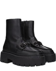 Jimmy Choo Black Leather Ankle Boots