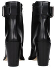 Jimmy Choo Black Leather Ankle Boots
