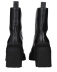 Jimmy Choo Black Leather Ankle Boots