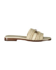 Twinset Beige Leather Women's Sandal