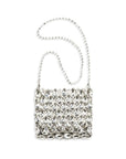 Self-Portrait Silver Polyester Shoulder Bag