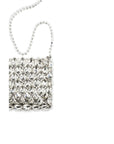 Self-Portrait Silver Polyester Shoulder Bag