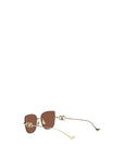 Valentino Garavani Brown Metal Sunglasses
