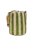 Valentino Garavani Bicolor Raffia Backet Bag