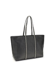 Valentino Garavani Black Calf Leather Bos Taurus Shoulder Bag