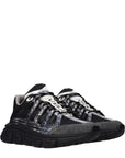 Versace Black Fabric Athletic Sneakers