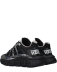 Versace Black Fabric Athletic Sneakers