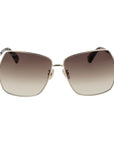 Max Mara Gold Metal Sunglasses