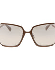 Max Mara Brown Metal Sunglasses