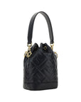 Fendi Black Calf Leather Bos Taurus Backet Bag