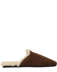 Prada Brown Leather Slippers