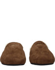 Prada Brown Leather Slippers