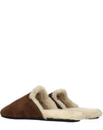 Prada Brown Leather Slippers