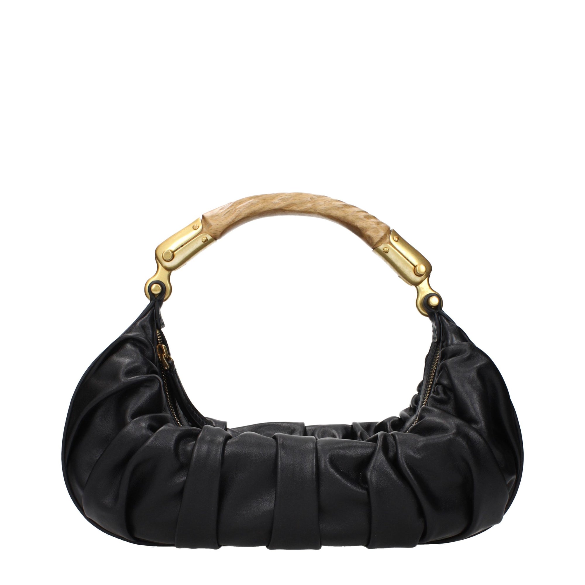 Balmain Black Leather Handbag