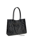 Balenciaga Black Lamb Ovis Aries Aries Shoulder Bag
