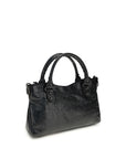 Balenciaga Black Lamb Ovis Aries Aries Shoulder Bag