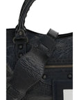 Balenciaga Black Lamb Ovis Aries Aries Shoulder Bag