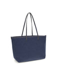 Fendi Blue Cotton Shoulder Bag