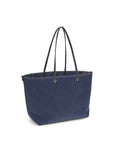 Fendi Blue Cotton Shoulder Bag