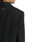 Prada Black Virgin Wool Blazer