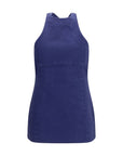 Miu Miu Blue Cotton Casual Dress