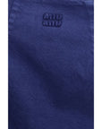 Miu Miu Blue Cotton Casual Dress