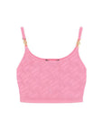 Versace Multicolor Elastane Tank Tops
