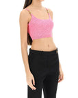 Versace Multicolor Elastane Tank Tops