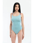 Moschino Blue Cotton Bodysuit