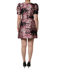 Dolce & Gabbana Multicolor Floral Brocade A-line Mini Dress