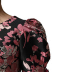 Dolce & Gabbana Multicolor Floral Brocade A-line Mini Dress