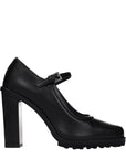 Max Mara Black Leather High Heel Pumps