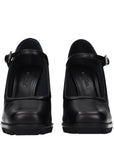 Max Mara Black Leather High Heel Pumps