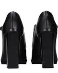 Max Mara Black Leather High Heel Pumps