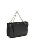 Etro Black Calf Leather Bos Taurus Clutch Bag