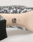 Dolce & Gabbana Silver Sequined Short Boots Stretch Shoes