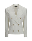 Dolce & Gabbana White Cotton Blazer