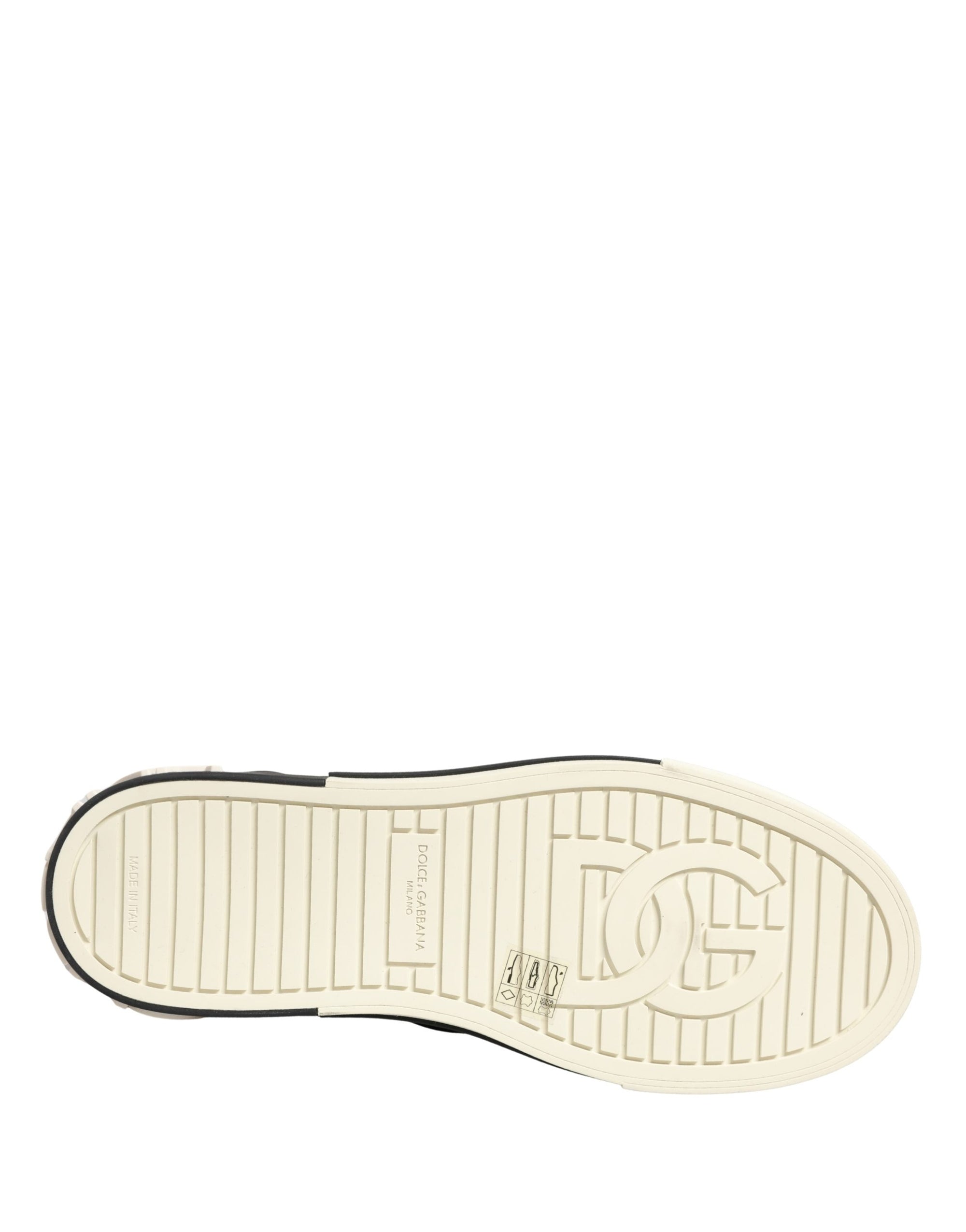 Dolce &amp; Gabbana Black Quilted Slip On Low Top Sneakers Shoes